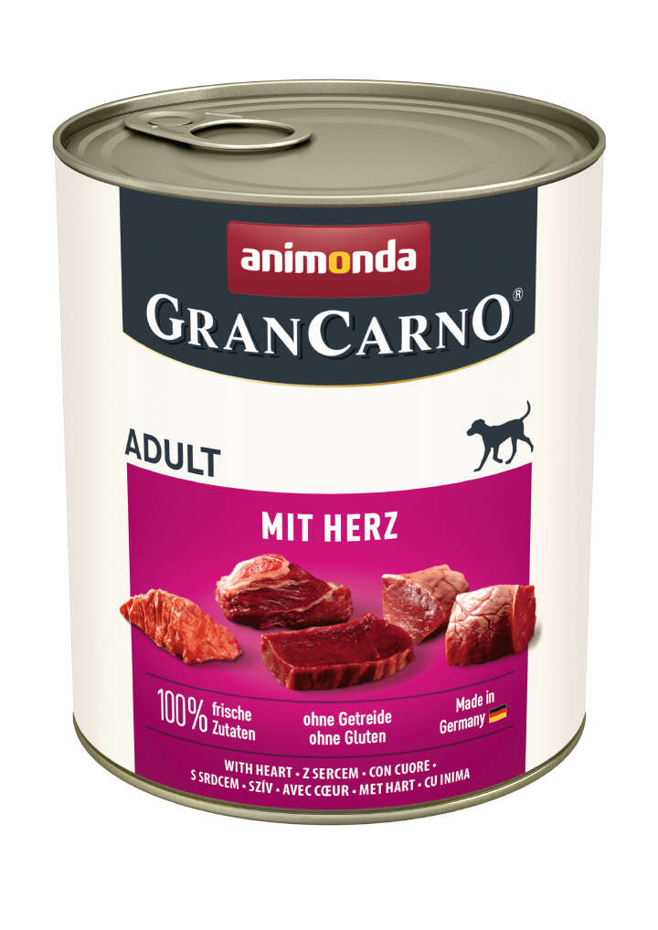 animonda Hunde-Nassfutter GranCarno Adult mit Herz